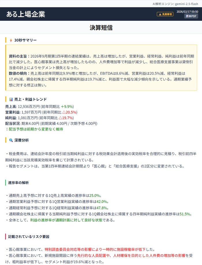AIレポート例